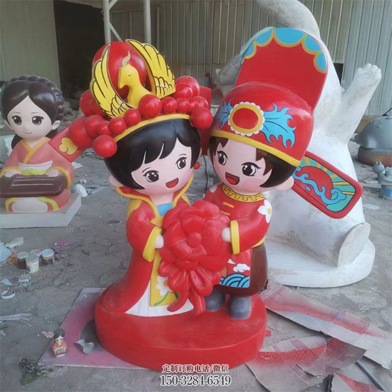 街道标识生产-静态街景-雕塑花脸景观