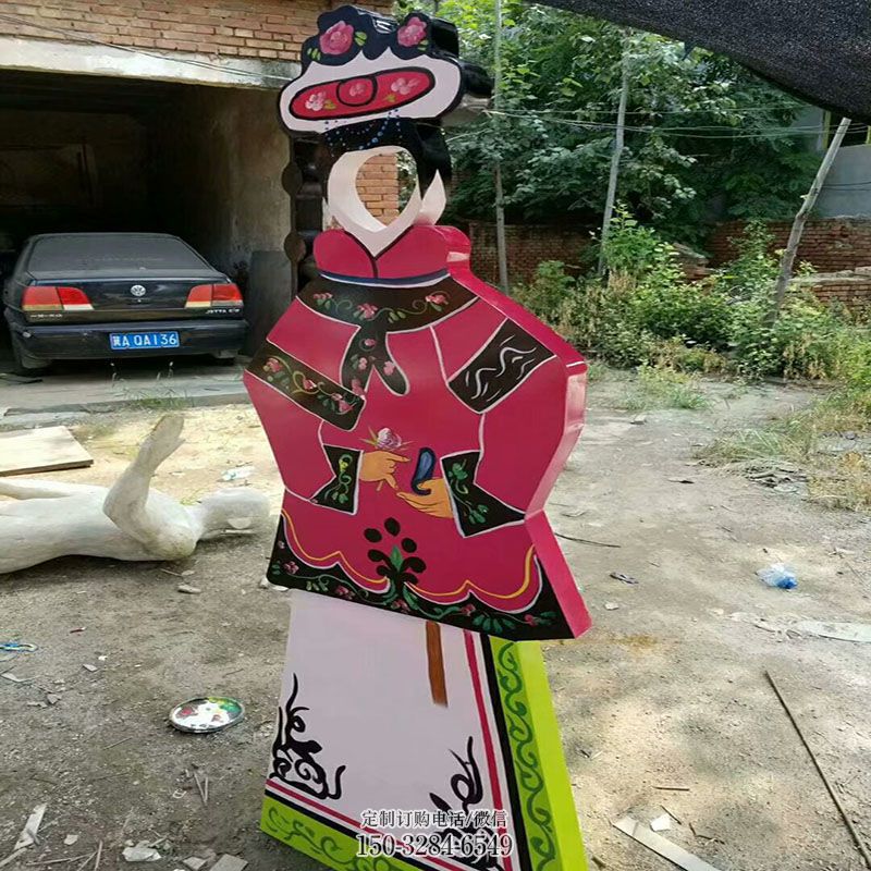 皮影雕塑 仿真传统雕塑 烤漆雕塑