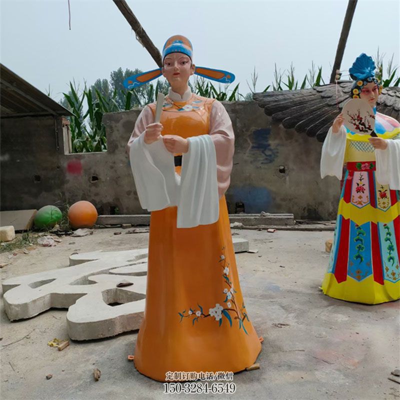 中式工艺标准-园林成品-唱戏雕塑主题