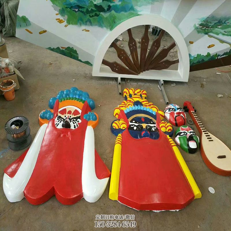 地产标识特供-文化特征-空间面具雕塑