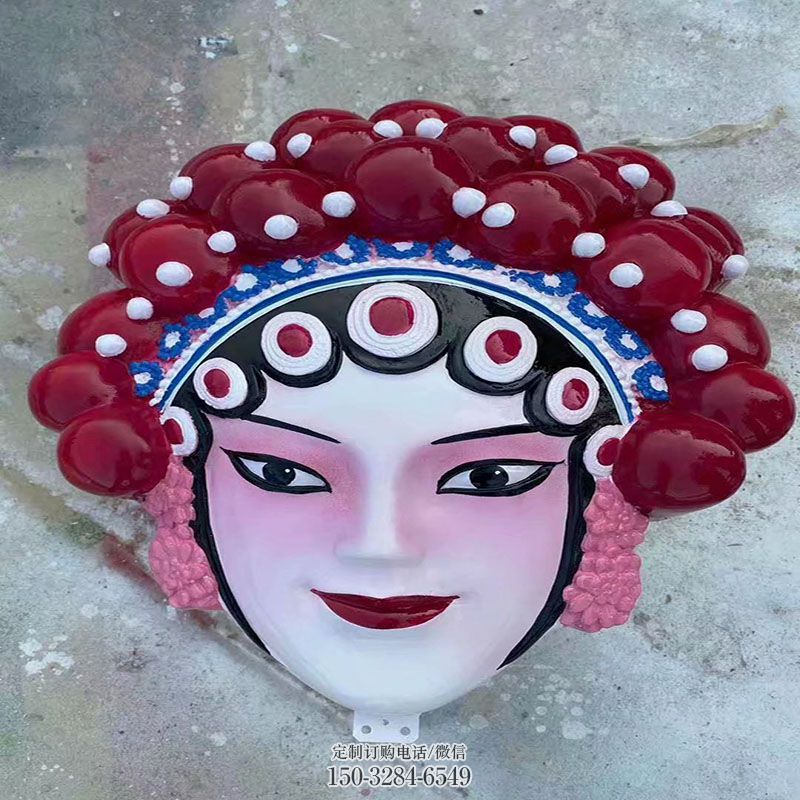 街头艺术供应-三维景观-景区面谱雕塑
