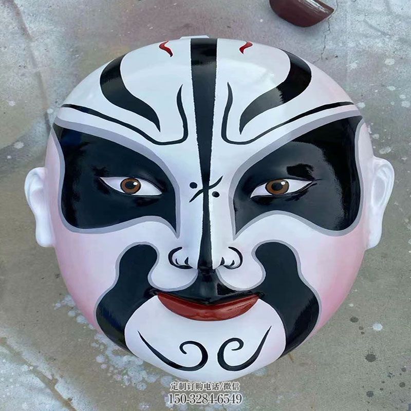 花园小品承接-草地摆放-小区面谱雕塑