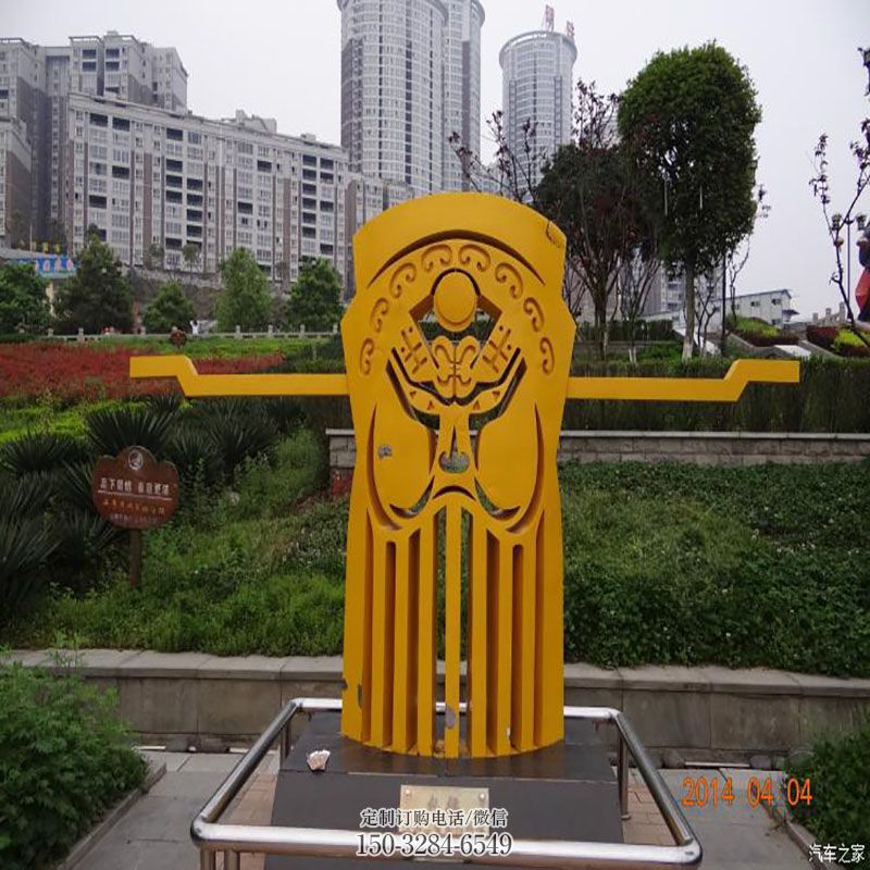 街道标识生产-静态街景-雕塑面谱景观