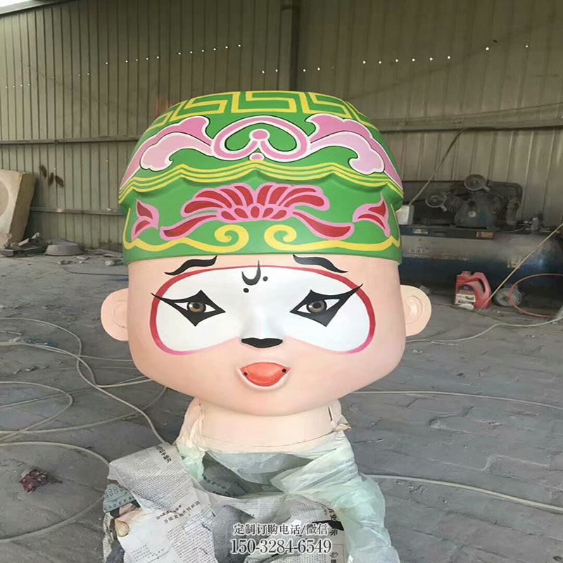 街景小品提供-户外小品-企业花旦雕塑