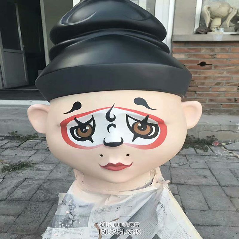 彩钢制作制造商-公园文化-花旦雕塑抽象